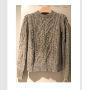 Isabel Marant Elena Cable-Knit Crewneck Sweater